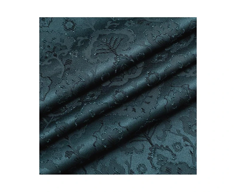 Kate Aurora Regency Collection Raised Jacquard Damask Grommet Top Curtains - 52 in. W x 84 L