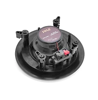 Pyle In-Wall / In-Ceiling Dual 6.5-inch Speaker System, 2-Way, Flush Mount (Black)