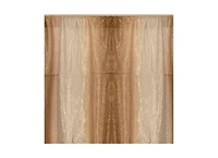 GoodGram Ombre Crushed Satin Sheer Single Window Curtains & Valances - 50 in. W x 63 L Tie Up Shade