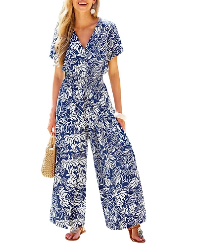 Cupshe Women's Ready to Roll Tropical Jumpsuit