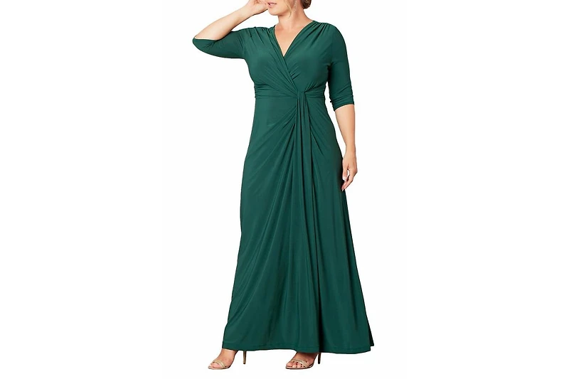 Kiyonna Women's Plus Evening Romance Long Gown