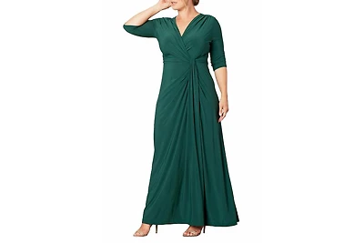 Kiyonna Women's Plus Evening Romance Long Gown