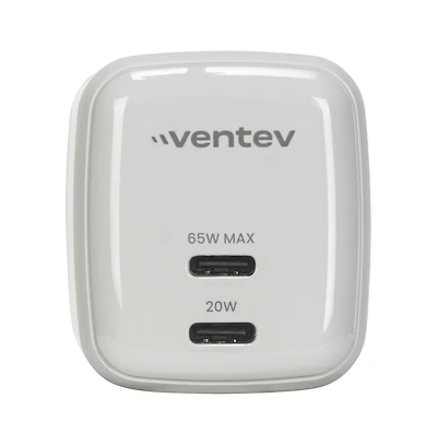 Ventev 65W Ultrafast Usb C Universal Dual GaN Mini Wall Charger