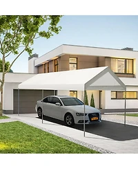 Gymax Steel Frame Party Tent Canopy Shelter Portable Car Carport Garage Cover
