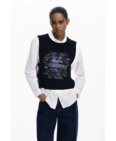 Desigual Women's 2-in-1 floral shirt