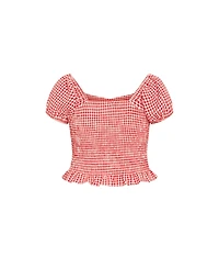 City Chic Plus Cute Gingham Top