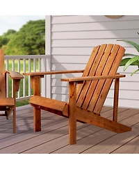 Jonathan Y Westport Outdoor Patio Traditional Acacia Wood Adirondack Chair