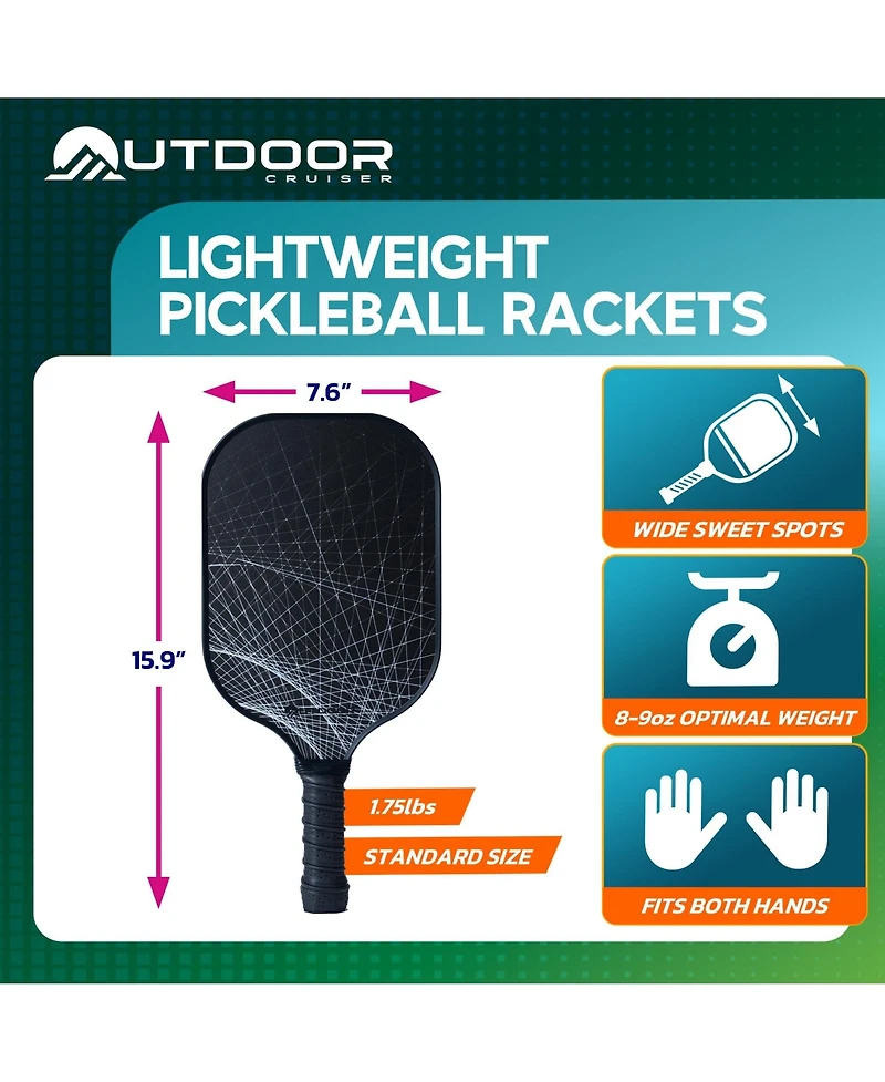 Outdoor Cruiser Pickleball Racket Set