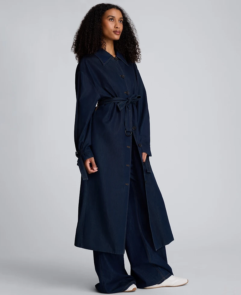 Kenneth Cole Women's Belted Maxi Trench Coat