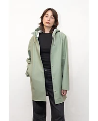 Stutterheim Stockholm Long Sleeve Hooded Raincoat
