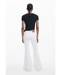 Desigual Women's Flared embroidered jeans