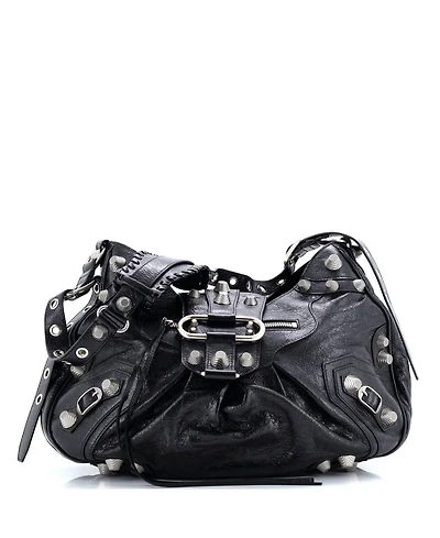 Pre-Owned Balenciaga Medium Le Cagole Giant Studs Shoulder Bag Leather