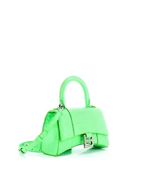 Pre-Owned Balenciaga Xs Hourglass Top Handle Bag Embossed Leather