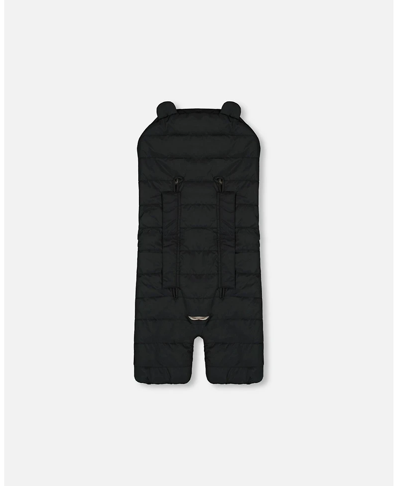 Deux par Deux Baby Unisex Snugly Baby Wrap Designed for Car Seat and Stroller Black - Baby