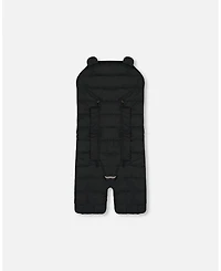 Deux par Deux Baby Unisex Snugly Baby Wrap Designed for Car Seat and Stroller Black - Baby