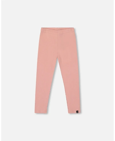Deux par Girl Ribbed Leggings Pink - Child