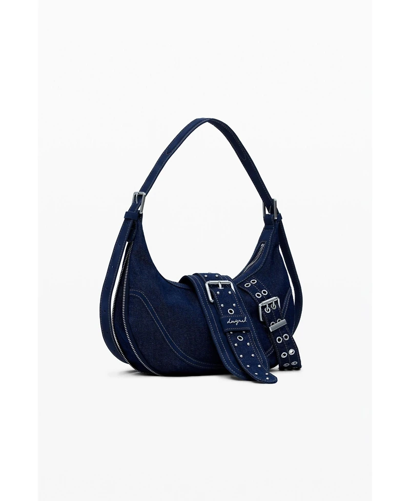 Desigual Women's Medium denim bag with buckles