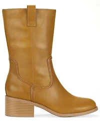 Style & Co Women's Inezz Mid Shaft Faux-Leather Boots, Macy's Exclusive