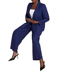 Eloquii Women's Pinstripe Trouser