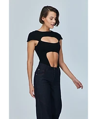 Jendue Women's Otara Black Bodysuit