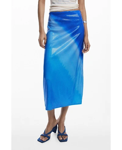 Desigual Women's Tie-dye Midiskirt