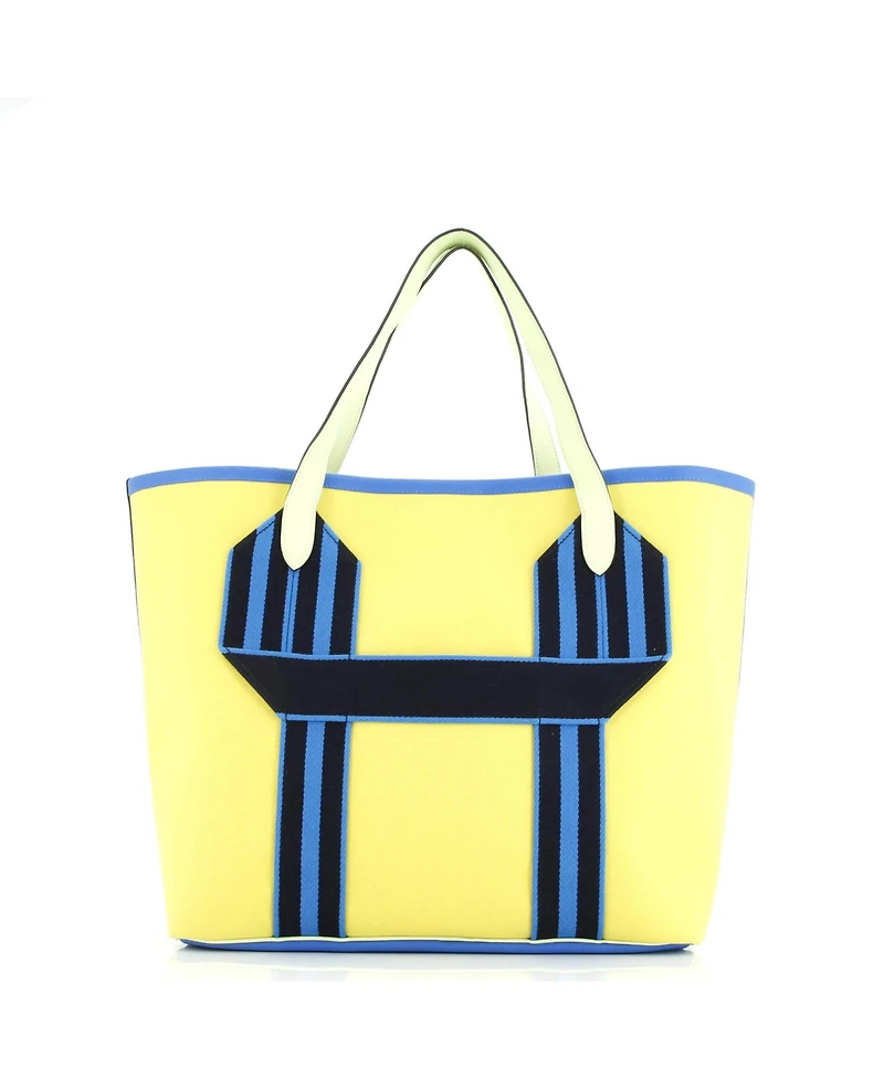Pre-Owned Hermes Pursangle Tote Canvas with Leather