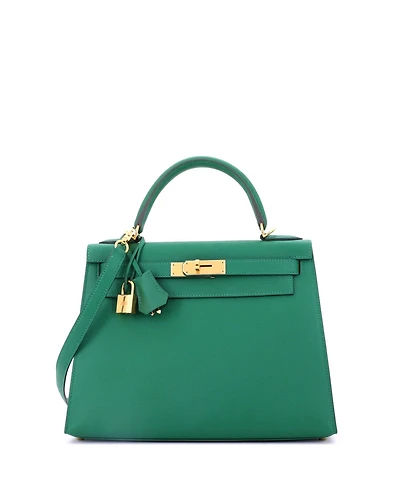 Pre-Owned Hermes Kelly Handbag Epsom with Gold Hardware