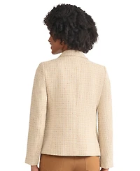 Jones New York Women's Faux Double Breasted Suede Jacket
