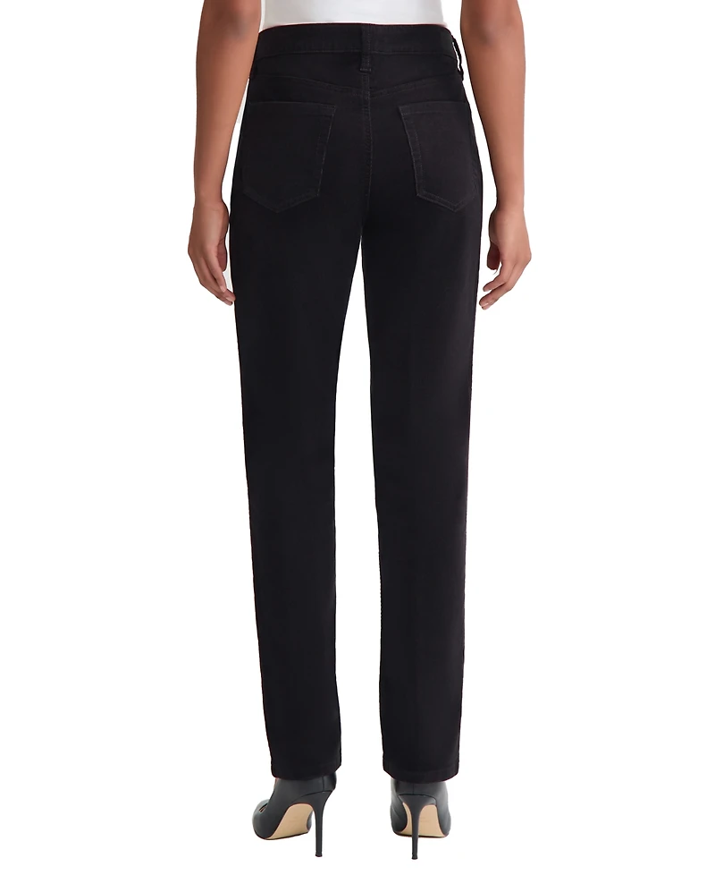 Jones New York Women's Fly Front Lexington Straight-Leg Jeans