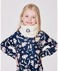 Deux par Kids Unisex Polar Fleece Neckwarmer Off-White - Toddler|Child