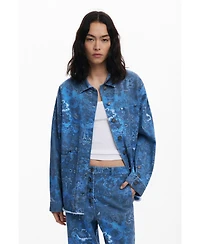 Desigual Women's Frayed paisley jacket
