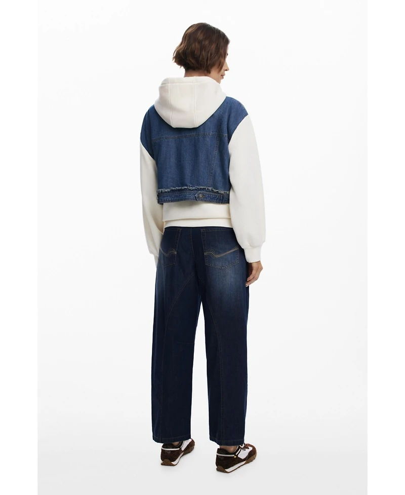 Desigual Women's Denim combined sweatshirt