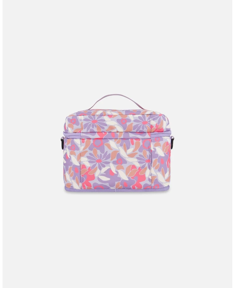 Deux par Deux Girl Lunch Box Lilac Retro Flower Print - Toddler|Child