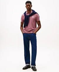 Tommy Hilfiger Men's Heathered Crest Regular Fit Polo Shirt
