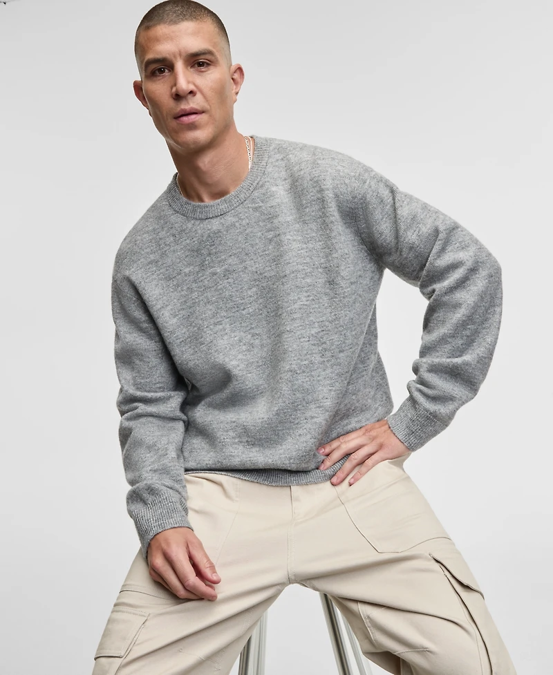 Mode of One Men's Relaxed-Fit Cozy Sweater, Created for Macy's