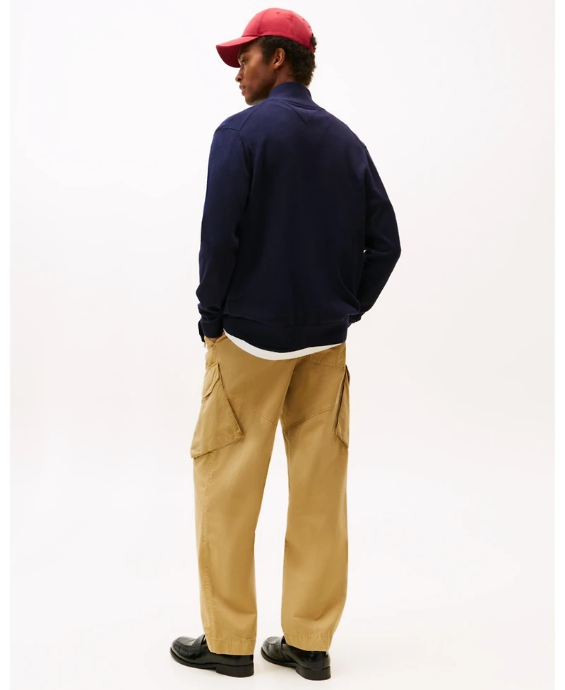 Tommy Hilfiger Men's Essential Zip-Thru Sweater