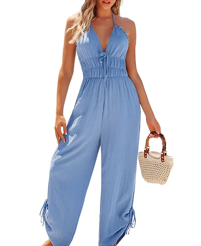 Cupshe Women's Fresh Slate Blue Jumpsuit