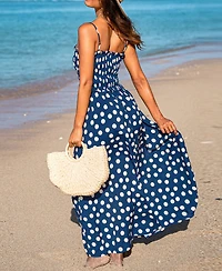 Cupshe Women's Out All Day Polka Dot Maxi Beach Dress