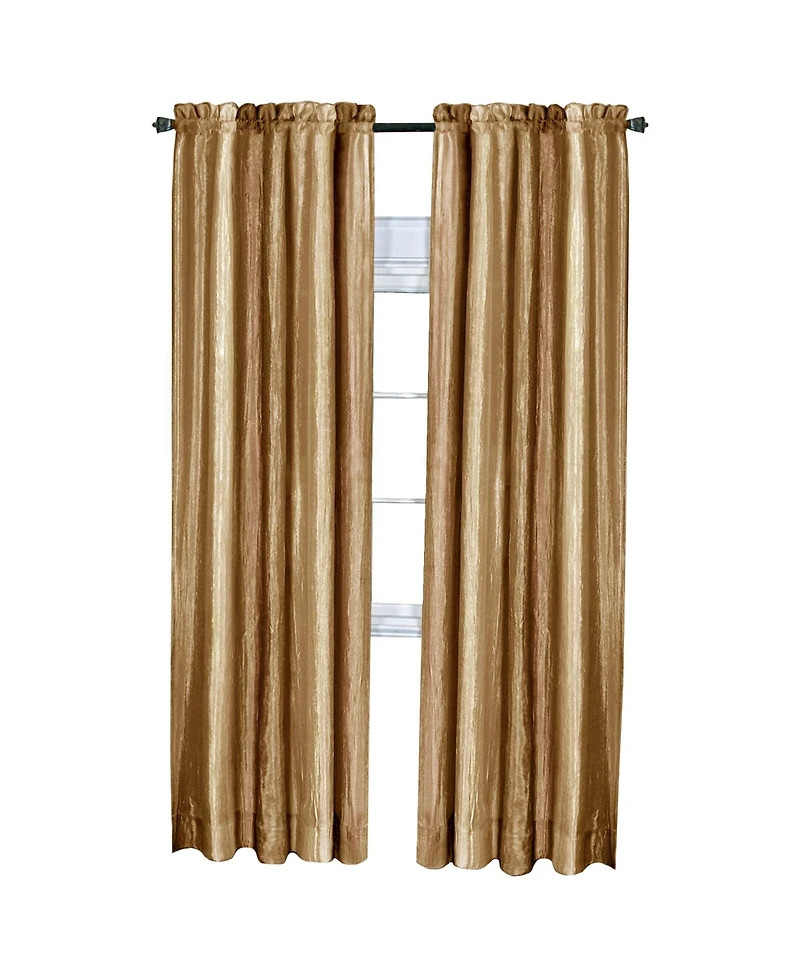 GoodGram Ombre Crushed Satin Sheer Single Window Curtains & Valances - 50 in. W x L