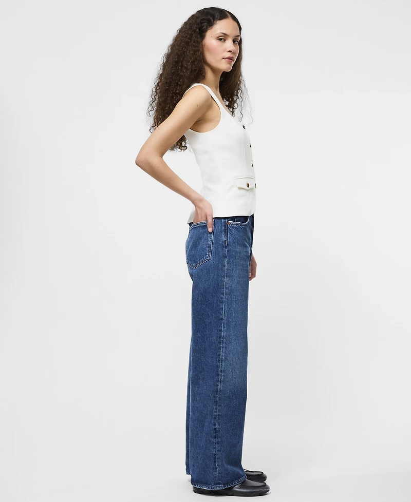 French Connection Women's Azra Square Neck Top