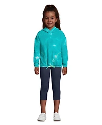 Lands' End Girls School Uniform Tough Cotton Capri Leggings