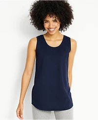 Lands' End Petite Supima Cotton Tunic Tank Top