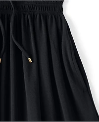 Lands' End Women's Cotton Modal Smocked Waist Dress