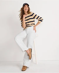 Lands' End Women's High Rise Wide Leg Denim Jeans
