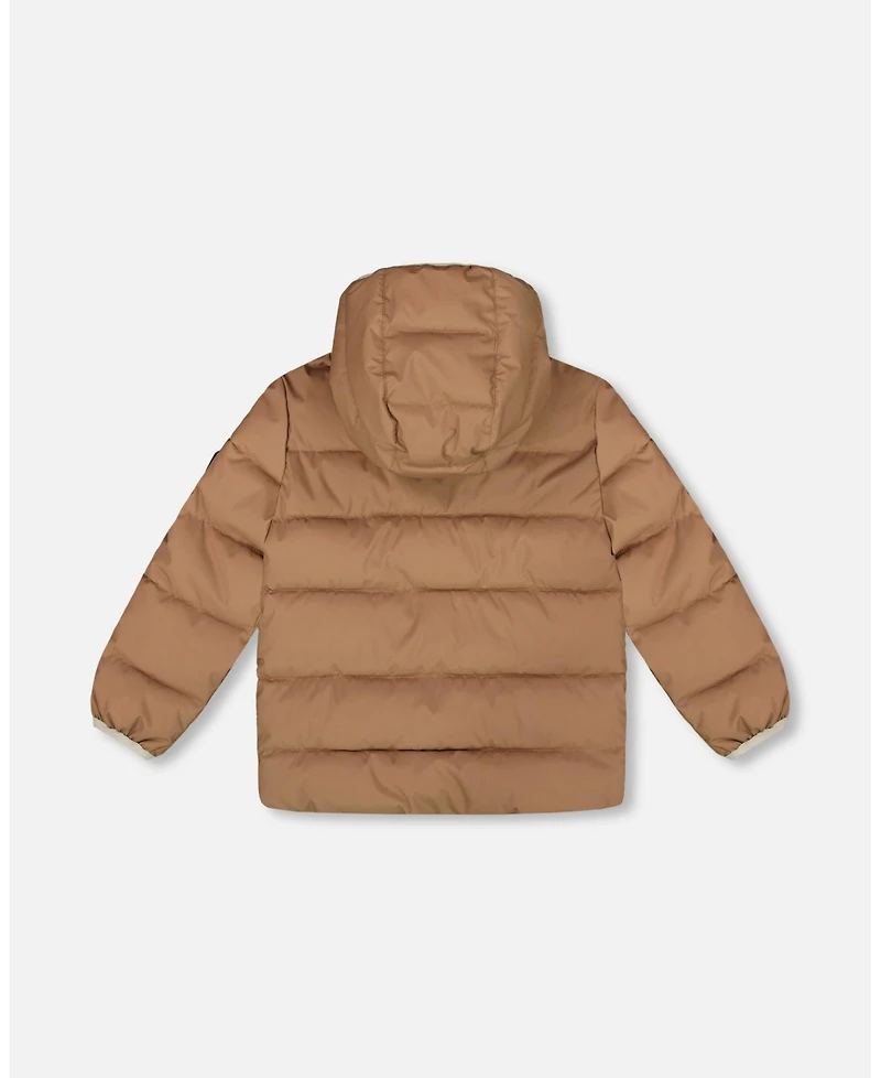 Deux par Kids Unisex Compressible Winter Puffy Coat Designed for Car Seat Chanterelle - Toddler|Child