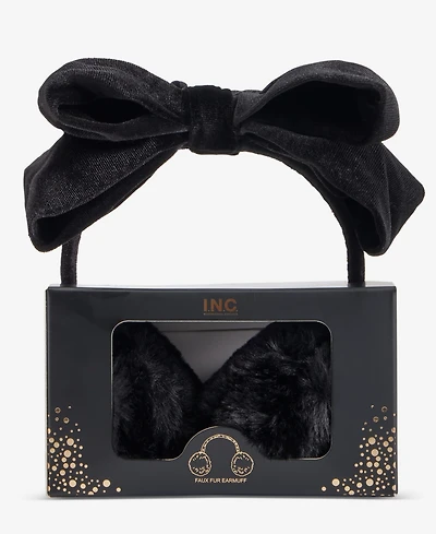 I.n.c. International Concepts Velvet Bow Earmuff Gift Box, Macy's Exclusive