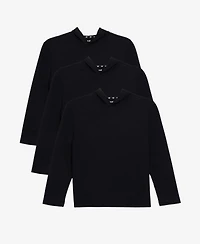 Xray 3 Pack Kids And Boys Basic Long Sleeve Hoodie T-Shirts