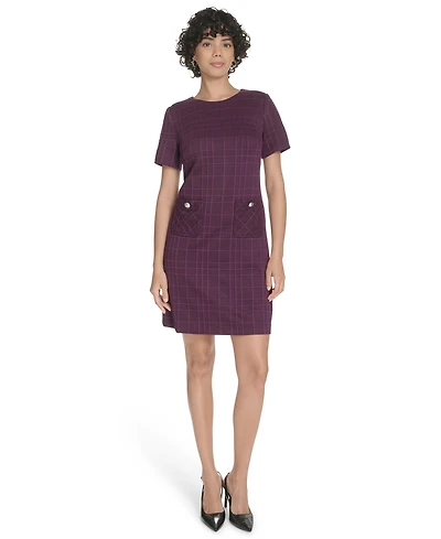 Tommy Hilfiger Women's Short Sleeve Knit Shift Dress