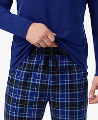 Cuddl Duds Men's Cozy Lodge Long Sleeve Pajama Set