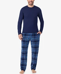 Cuddl Duds Men's Cabin Fleece Long Sleeve Pajama Set